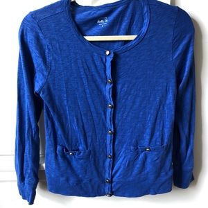 Blue J Crew Painters Tee Sweater